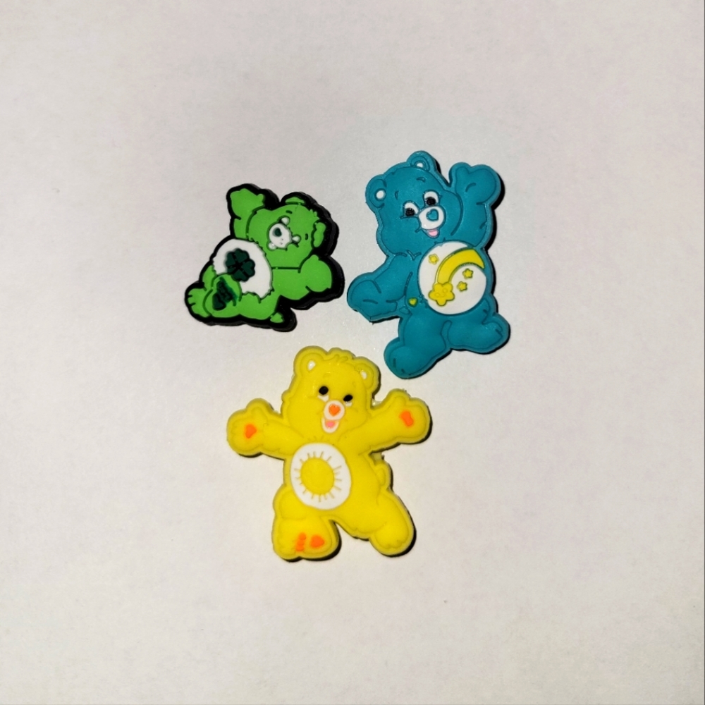 3 Assorted Care Bears Jibbitz Charms